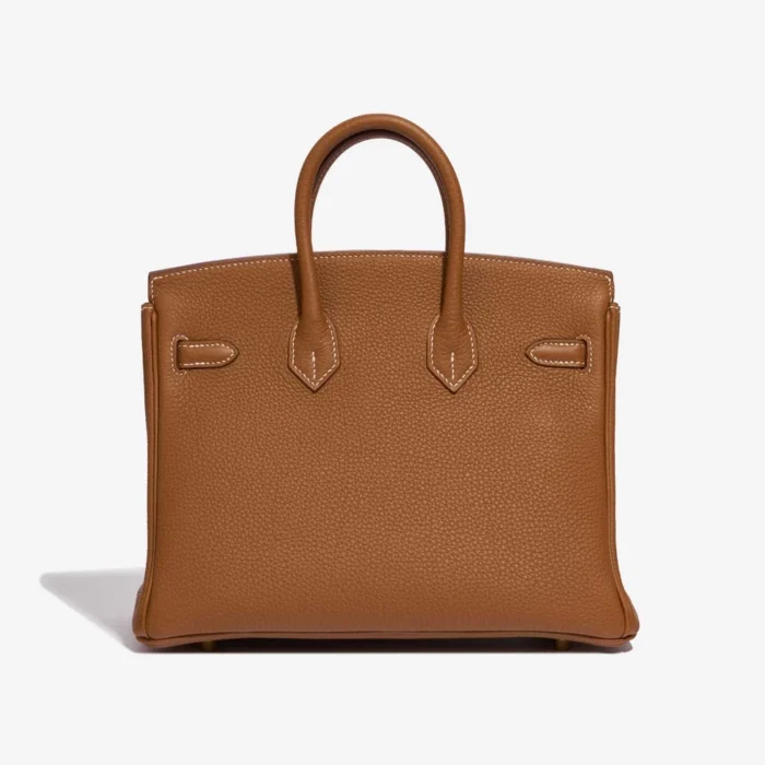 High-End Hermès Inspired Birkin 25 Togo Gold GHW - Direct Luxury Fashion - Image 2