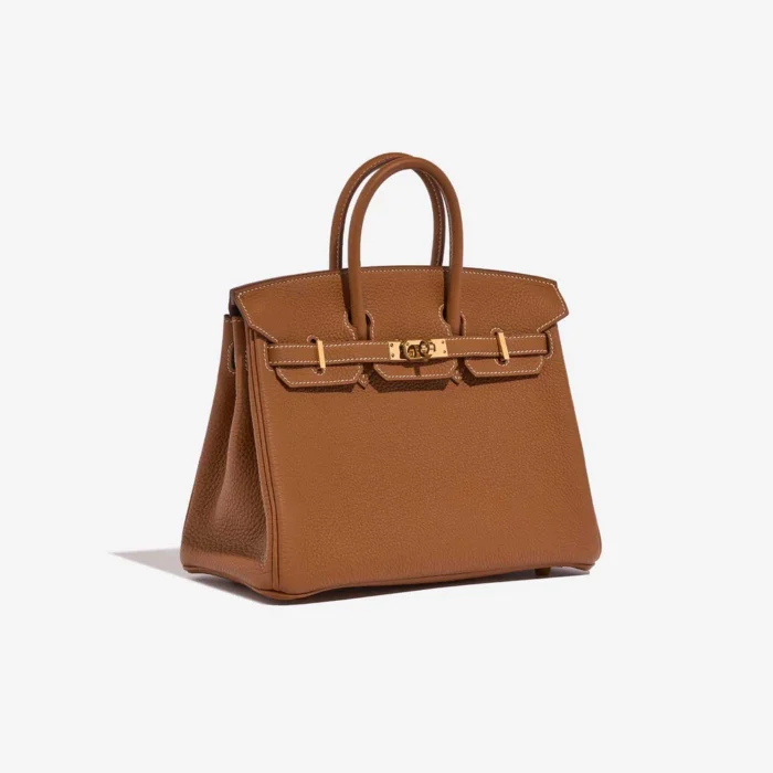 High-End Hermès Inspired Birkin 25 Togo Gold GHW - Direct Luxury Fashion - Image 4