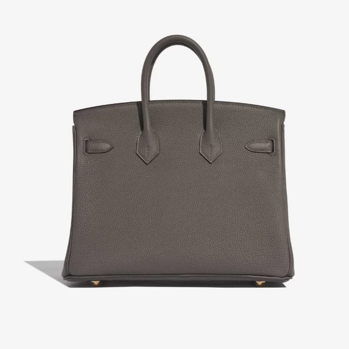 High-End Hermès Inspired Birkin 25 Togo Gris Etain GHW - Direct Luxury Fashion - Image 2