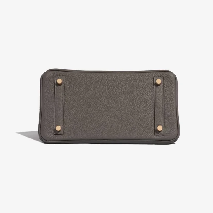 High-End Hermès Inspired Birkin 25 Togo Gris Etain GHW - Direct Luxury Fashion - Image 3
