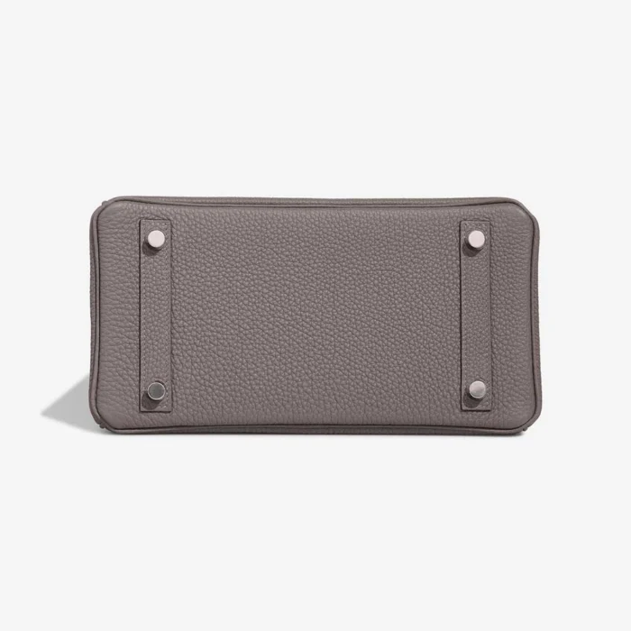 High-End Hermès Inspired Birkin 25 Togo Gris Meyer PHW - Direct Luxury Fashion - Image 3