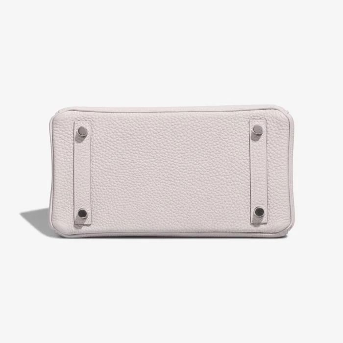 High-End Hermès Inspired Birkin 25 Togo Gris Pale PHW - Direct Luxury Fashion - Image 3