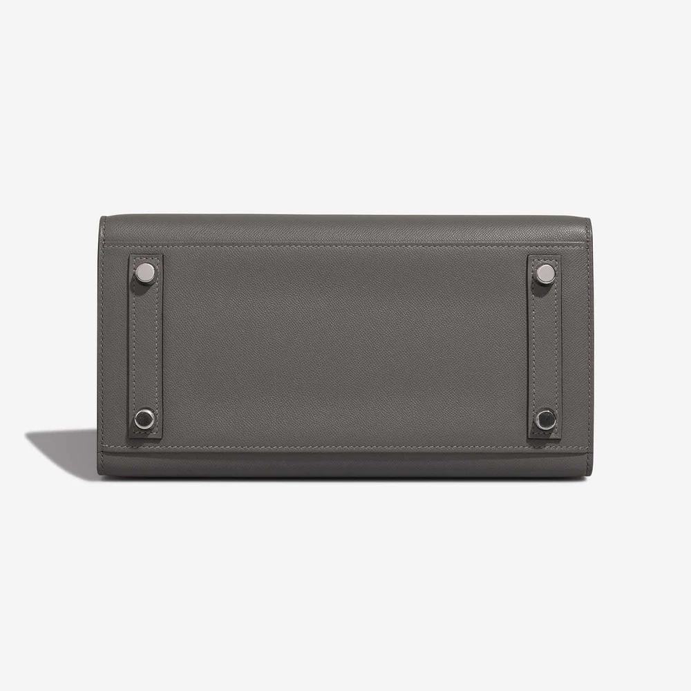 High-End Hermès Inspired Birkin 25 Veau Madame Gris Meyer PHW - Direct Luxury Fashion - Image 3