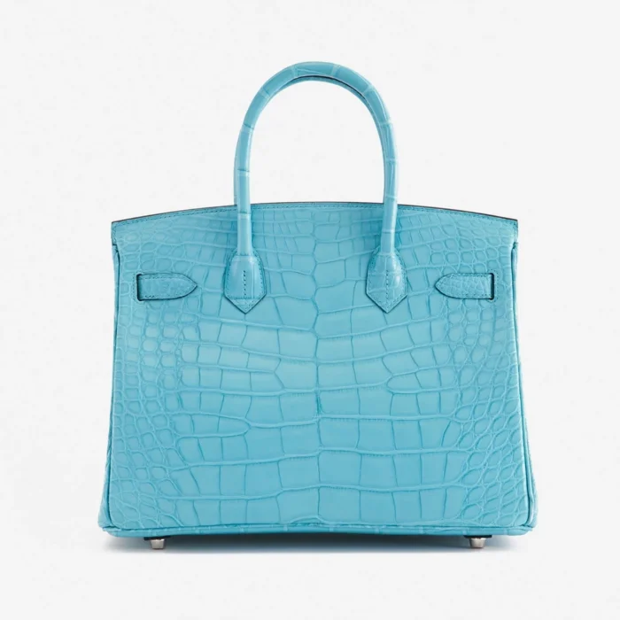 High-End Hermès Inspired Birkin 30 Alligator St Cyr PHW - Direct Luxury Fashion - Image 2