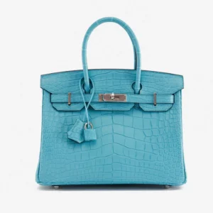 High-End Hermès Inspired Birkin 30 Alligator St Cyr PHW | DLF