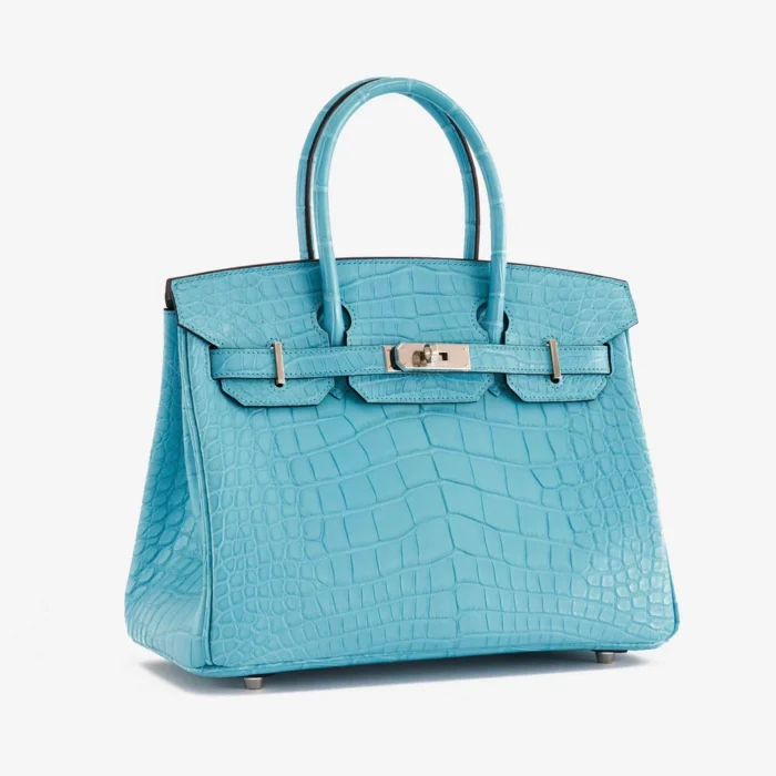 High-End Hermès Inspired Birkin 30 Alligator St Cyr PHW - Direct Luxury Fashion - Image 3