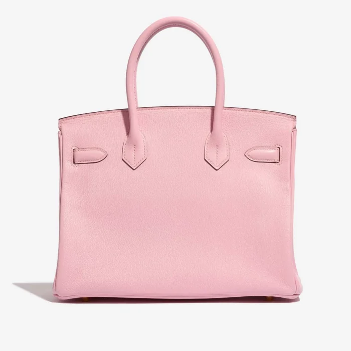 High-End Hermès Inspired Birkin 30 Chèvre Mysore Rose Sakura GHW - Direct Luxury Fashion - Image 2