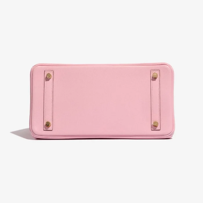 High-End Hermès Inspired Birkin 30 Chèvre Mysore Rose Sakura GHW - Direct Luxury Fashion - Image 3