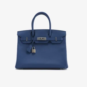 High-End Hermès Inspired Birkin 30 Bleu Agate | DLF