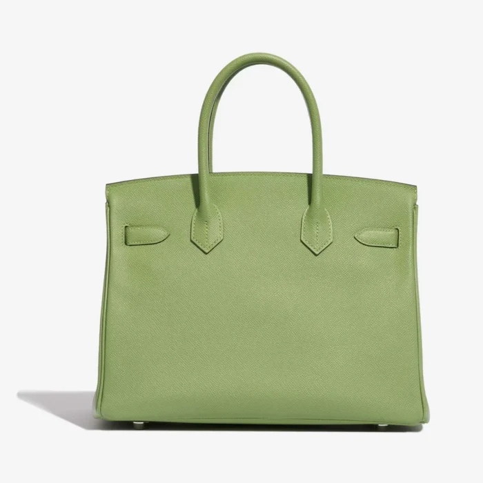 High-End Hermès Inspired Birkin 30 Epsom Vert Criquet PHW - Direct Luxury Fashion - Image 2