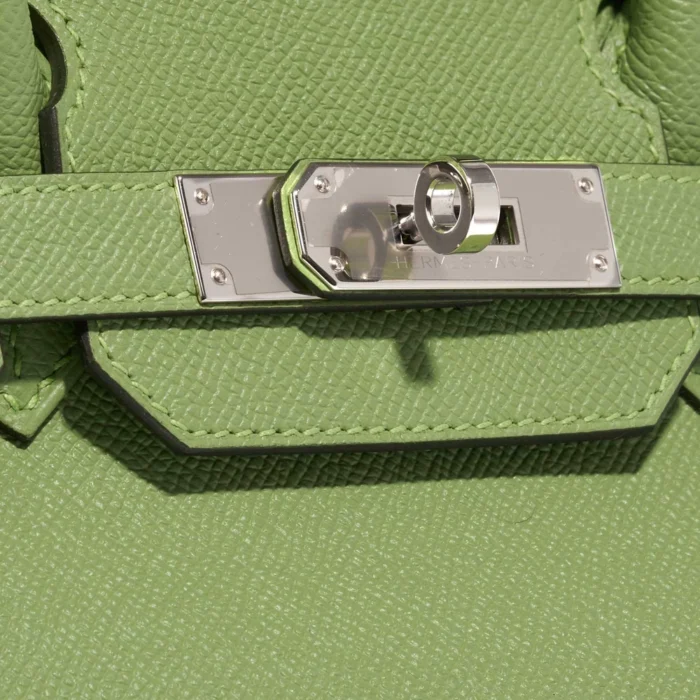 High-End Hermès Inspired Birkin 30 Epsom Vert Criquet PHW - Direct Luxury Fashion - Image 7