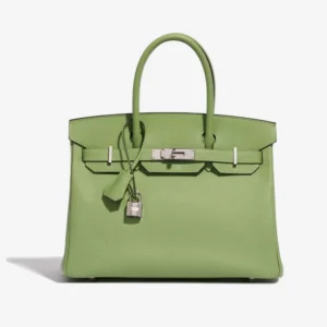 High-End Hermès Inspired Birkin 30 Vert Criquet PHW | DLF