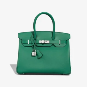 High-End Hermès Inspired Birkin 30 Epsom Vert Vertigo PHW - Direct Luxury Fashion
