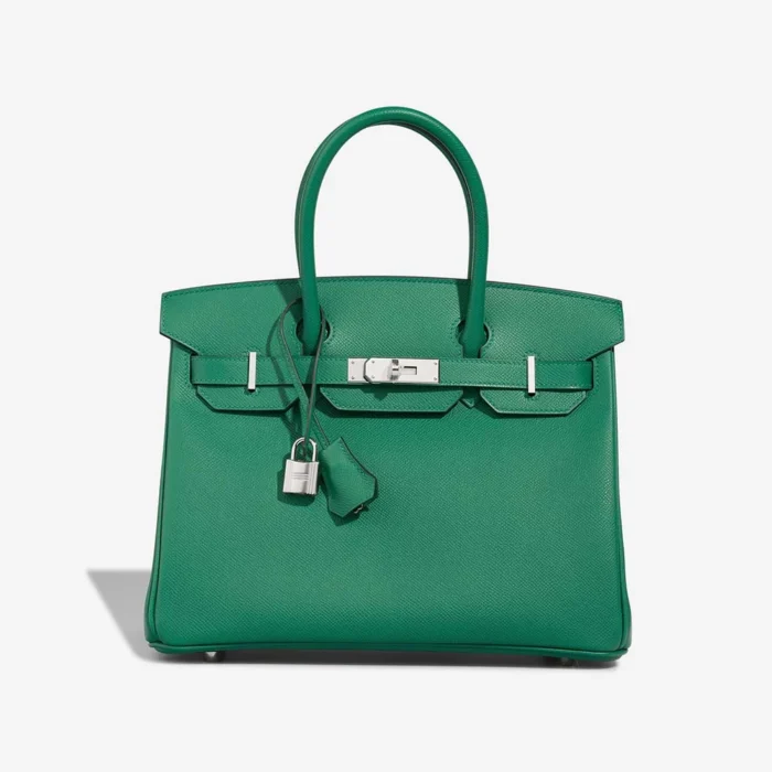 High-End Hermès Inspired Birkin 30 Epsom Vert Vertigo PHW - Direct Luxury Fashion