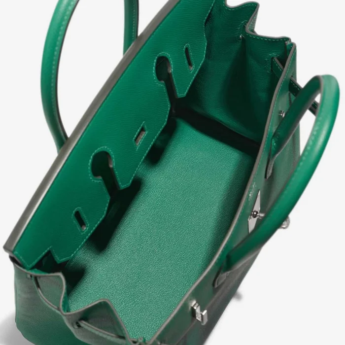 High-End Hermès Inspired Birkin 30 Epsom Vert Vertigo PHW - Direct Luxury Fashion - Image 5