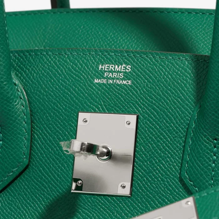 High-End Hermès Inspired Birkin 30 Epsom Vert Vertigo PHW - Direct Luxury Fashion - Image 6