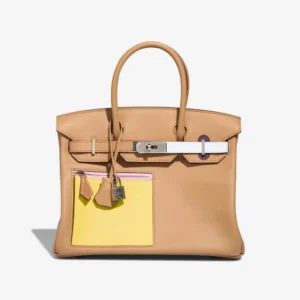 High-End Hermès Inspired Birkin 30 Swift Chai/Lime/Bleu Brume/Mauve Sylvestre/Nata PHW - Direct Luxury Fashion