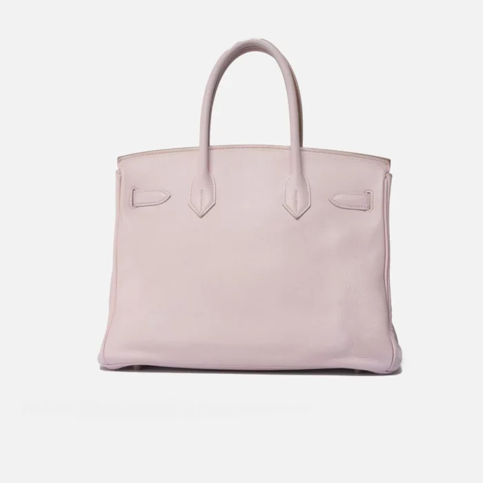 High-End Hermès Inspired Birkin 30 Swift Rose Dragee PHW - Direct Luxury Fashion - Image 2