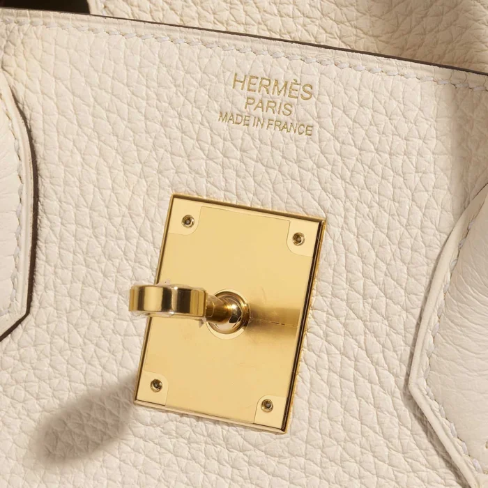 High-End Hermès Inspired Birkin 30 Taurillon Clemence Nata GHW - Direct Luxury Fashion - Image 6