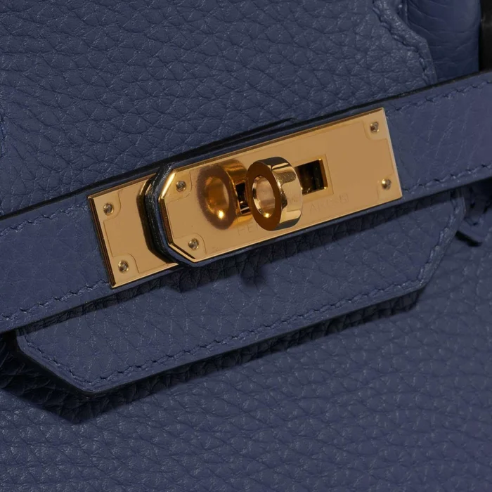 High-End Hermès Inspired Birkin 30 Togo Bleu Royal GHW - Direct Luxury Fashion - Image 7