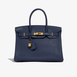 High-End Hermès Inspired Birkin 30 - Bleu Royal GHW | DLF