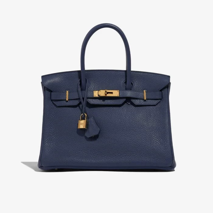 High-End Hermès Inspired Birkin 30 - Bleu Royal GHW | DLF