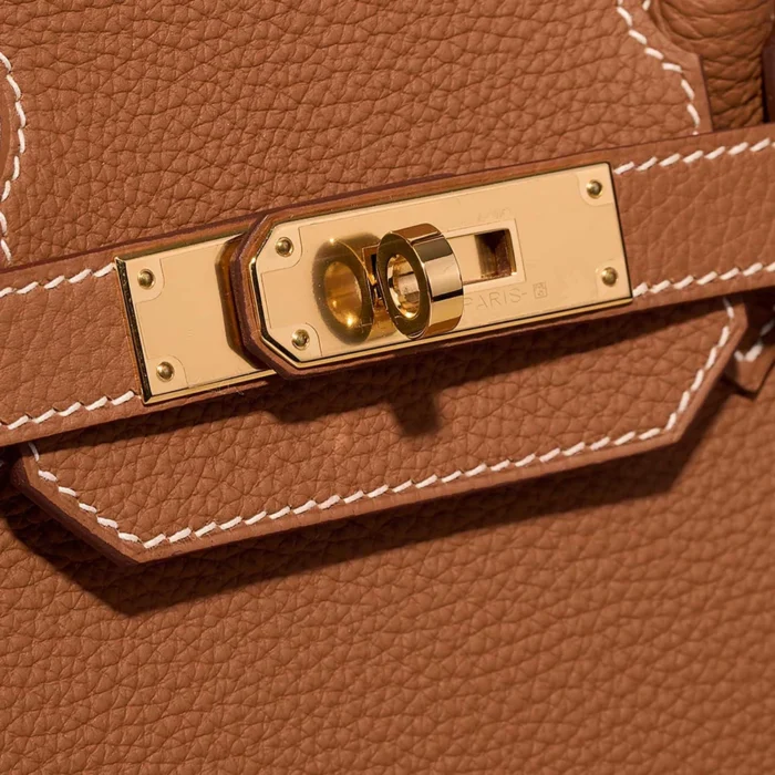 High-End Hermès Inspired Birkin 30 Togo Gold GHW - Direct Luxury Fashion - Image 7