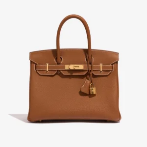 High-End Hermès Inspired Birkin 30 Togo Gold GHW - Direct Luxury Fashion