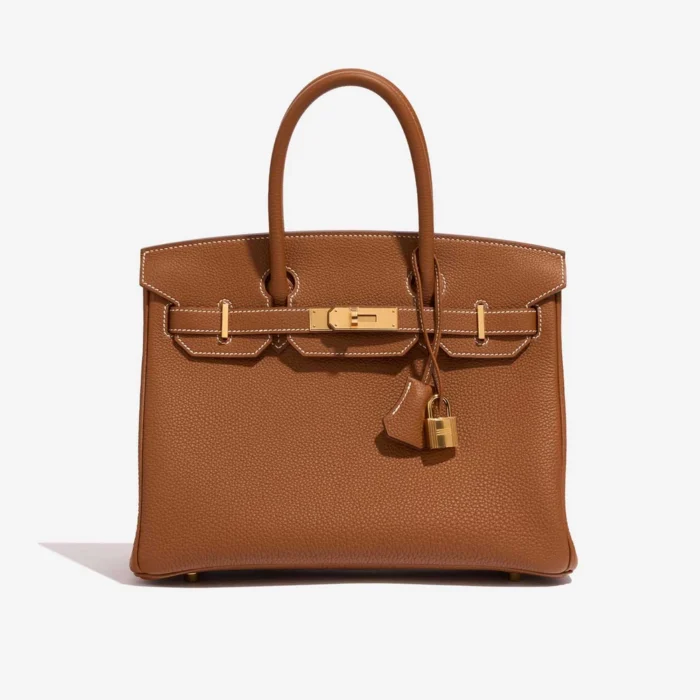 High-End Hermès Inspired Birkin 30 Togo Gold GHW - Direct Luxury Fashion
