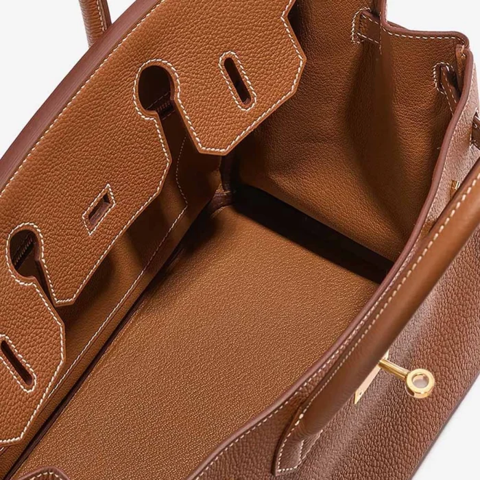 High-End Hermès Inspired Birkin 30 Togo Gold GHW - Direct Luxury Fashion - Image 5