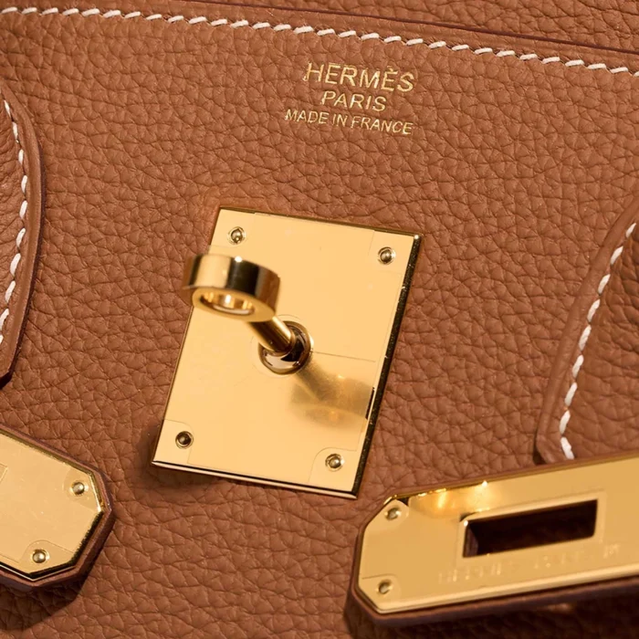 High-End Hermès Inspired Birkin 30 Togo Gold GHW - Direct Luxury Fashion - Image 6