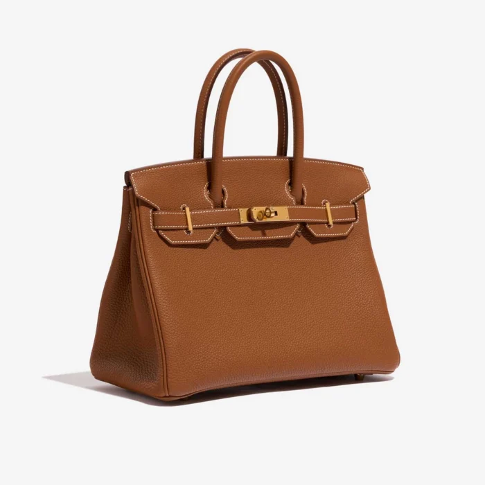 High-End Hermès Inspired Birkin 30 Togo Gold GHW - Direct Luxury Fashion - Image 4