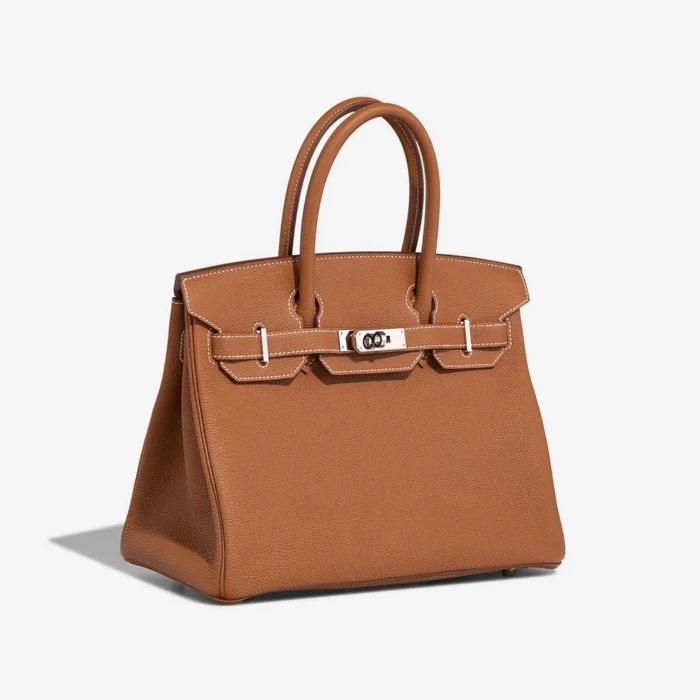 High-End Hermès Inspired Birkin 30 Togo Gold PHW - Direct Luxury Fashion - Image 4