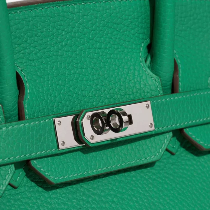 High-End Hermès Inspired Birkin 30 Togo Menthe PHW - Direct Luxury Fashion - Image 7