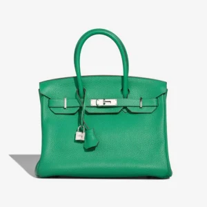 High-End Hermès Inspired Birkin 30 Togo Menthe PHW - Direct Luxury Fashion