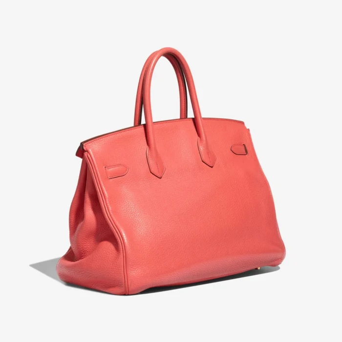 High-End Hermès Inspired Birkin 35 Clemence Rouge Duchesse GHW - Direct Luxury Fashion - Image 4