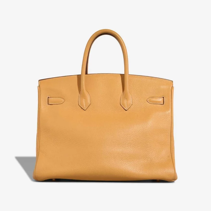 High-End Hermès Inspired Birkin 35 Clemence Sable Naturel GHW - Direct Luxury Fashion - Image 2