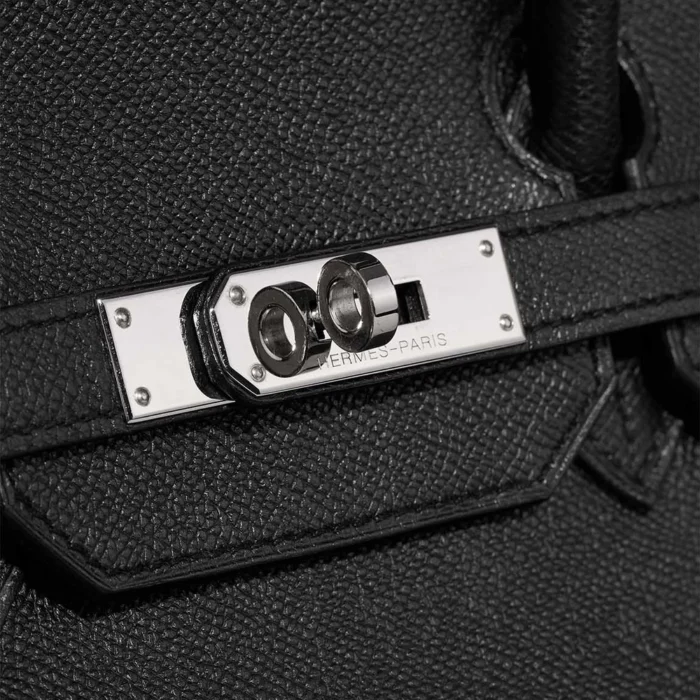 High-End Hermès Inspired Birkin 35 Epsom Black PHW - Direct Luxury Fashion - Image 7