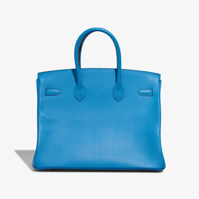 High-End Hermès Inspired Birkin 35 Epsom Bleu Zanzibar GHW - Direct Luxury Fashion - Image 2