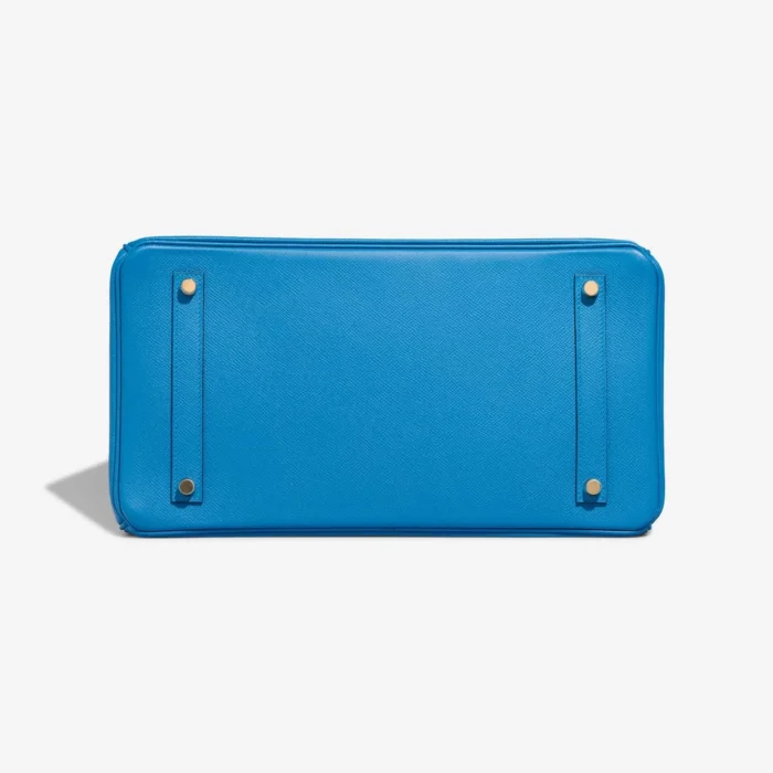 High-End Hermès Inspired Birkin 35 Epsom Bleu Zanzibar GHW - Direct Luxury Fashion - Image 3