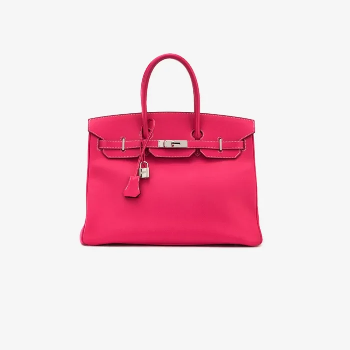 High-End Hermès Inspired Birkin 35 in Rose Tyrene Rubis | DLF