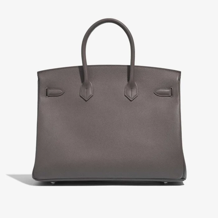High-End Hermès Inspired Birkin 35 Epsom etain PHW - Direct Luxury Fashion - Image 2