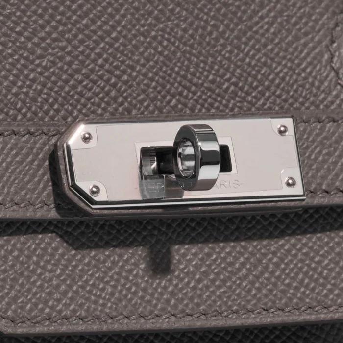 High-End Hermès Inspired Birkin 35 Epsom etain PHW - Direct Luxury Fashion - Image 7