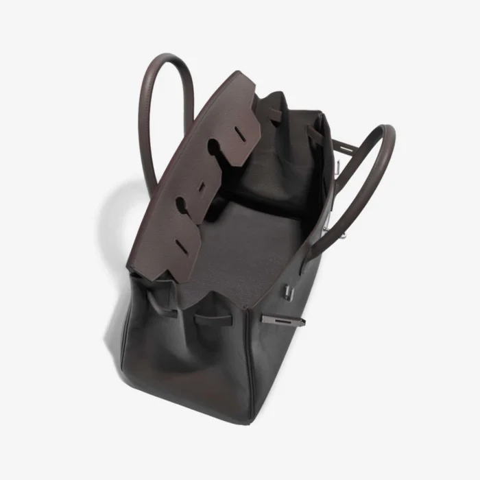 High-End Hermès Inspired Birkin 35 Epsom etain PHW - Direct Luxury Fashion - Image 5