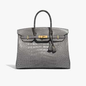 High-End Hermès Inspired Birkin 35 Matte Alligator GHW | DLF
