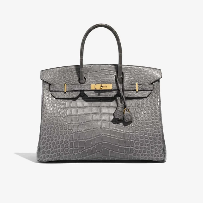 High-End Hermès Inspired Birkin 35 Matte Alligator GHW | DLF