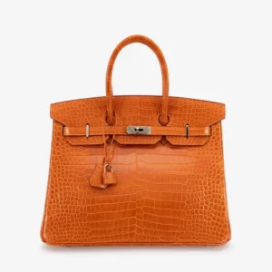 High-End Hermès Inspired Birkin 35 Porosus Crocodile | DLF