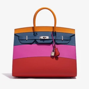 Hermès Inspired Birkin 35 Sunset Rainbow | Direct Luxury Fashion