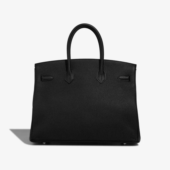 High-End Hermès Inspired Birkin 35 Togo Black PHW - Direct Luxury Fashion - Image 2