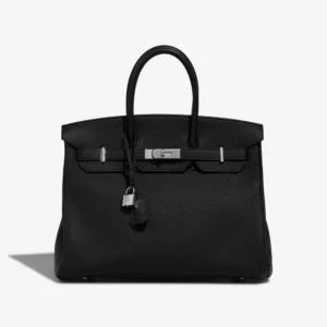 High-End Hermès Inspired Birkin 35 Togo Black PHW | DLF